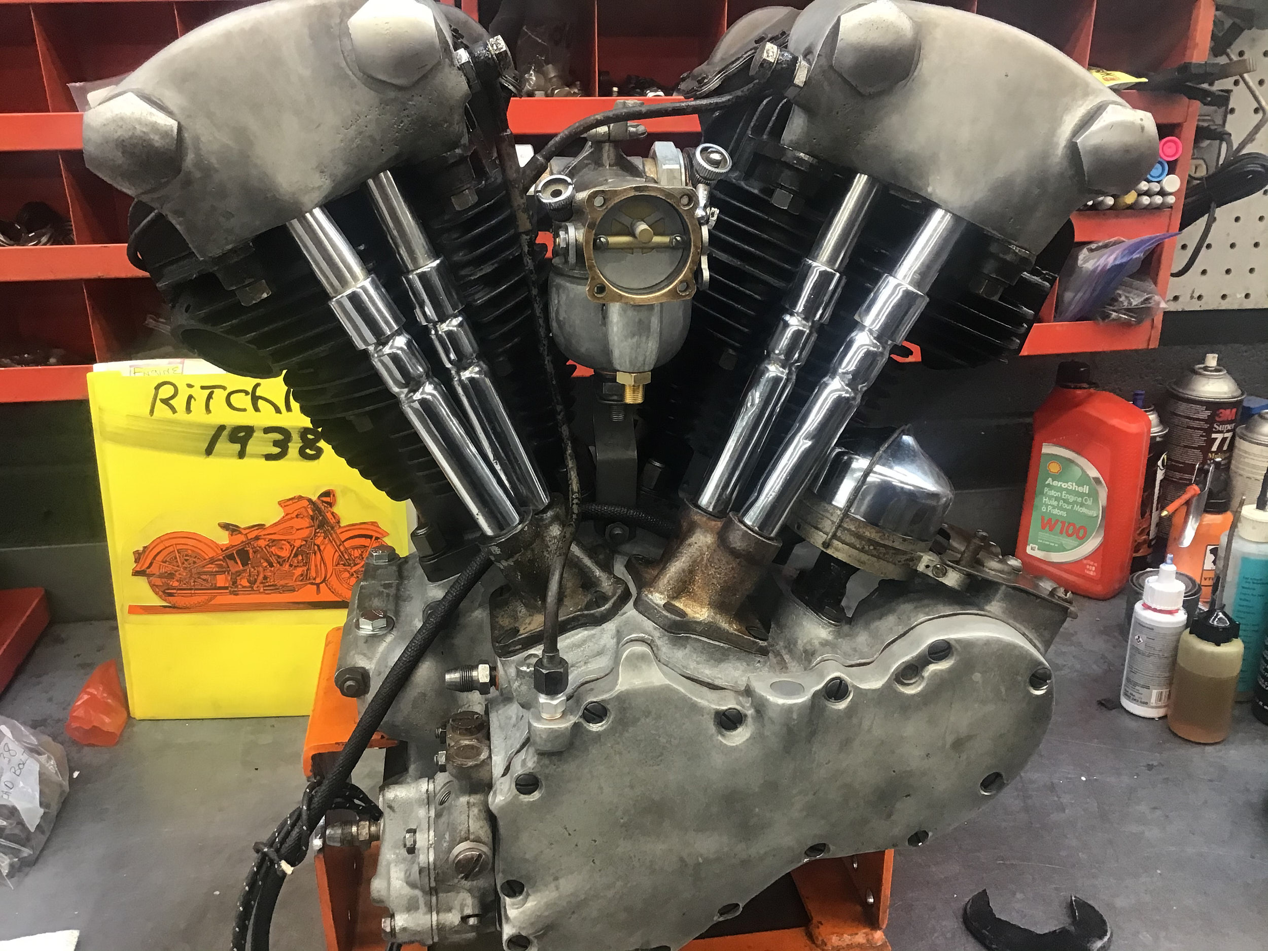 Ritchie’s 1938 Knucklehead Engine Run HWC Classics